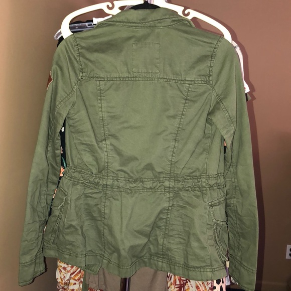 Olive Green Army Jacket - Picture 2 of 4